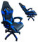 Sedia Da Gaming Ergonomica Reclinabile, Poltrona per Gamer, Sedia Da Ufficio con Cuscino Lombare e Poggiatesta (Nero e Blu)