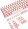 ABS Keycaps 104 Keys OEM Profile Double Shot Keycap Set,ANSI US Layout for Mechanical Keyboard,Compatible with MX Switches Cherry/Gateron/Kailh/Akko Switch,with Key Puller (Pink Barbie)