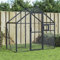 Tidyard Voliere Vogelvoliere Vogelhaus Vogelkäfig Außenvoliere Käfig Aluminium Anthrazit 179x100x185 cm