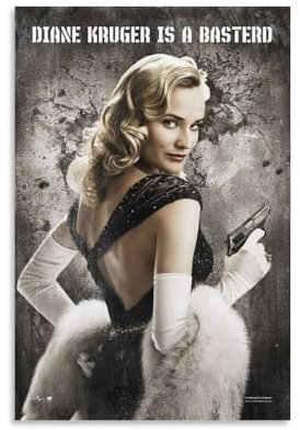 Inglourious Basterds Filmposter (1) Kunstwerke Bild Druck Poster Wandkunst Malerei Leinwand Dekor Home Poster 30 x 45 cm