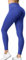 ZAAYO Sport Leggings Damen High Waist Scrunch Butt Gym Leggings Seamless Blickdicht Sporthose für Sport Yoga Fitness Workout Blau Large