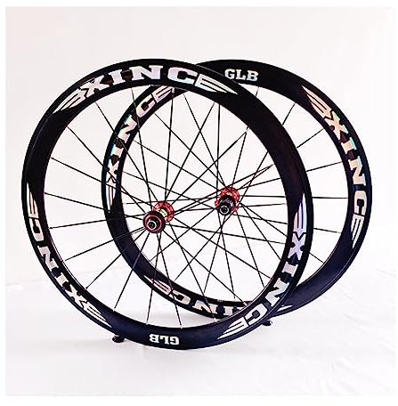 Rennrad Laufradsatz 700C Höhe 50mm C/V Bremse Aluminium-Legierung Doppelwandige Felge Schnellspanner Vorder- Und Hinterräder 8/9/10/11Gang 20 Löcher Flache Speichen