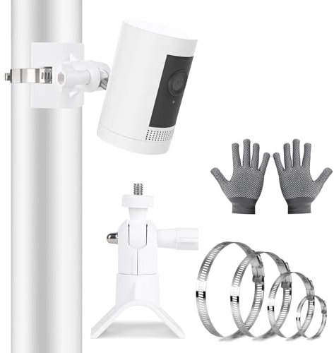 LALAGO Masthalterung Halterung für Außenkamera Akku (Stick Up Cam/Pro), Halterung für Innenkamera (Indoor Cam), Masthalterung Pole für Spotlight Kamera/Plus/Pro Überwachungskamera & Solarpanel (1 Pcs)
