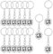 15 Stück Discokugel Schlüsselanhänger Spiegelkugel Schlüsselanhänger Spiegel Disco Kugel Anhänger Disco Ball Keychains Mini Schlüsselanhänger Disco Kugel Deko für 1970er Jahre Partygeschenke Set