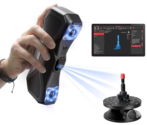 Revopoint MetroX Scanner 3D pour Impression 3D, Précision jusqu'à 0,01 mm, Laser Bleu, 4 Modes de Scan, Lumière Structurée à Champ Complet, Scan d'Objets Sombres, STANDARD