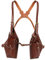 Tourbon Schulterholster aus echtem Leder, Diebstahlschutz, Handyhalter für Outdoor-Reisen
