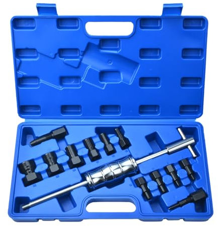 Zoomtools Set di estrattori per cuscinetti interni per fori ciechi, 13 pezzi, 8 – 32 mm, kit di rimozione martello scorrevole per auto e moto