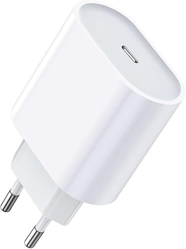 iPhone Ladegerät,[MFi Certified] 20W USB C Adapter für iPhone 15/15 Pro/16 Pro Max/15 Plus/14/13/12/11/SE/XR, Pad Mini, PD 3.0 USB C Netzteil Stecker Ladestecker Charger Netzstecker Schnellladegerät