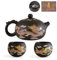 NIUKOMY Yixing Zisha Théière Set 450ML, Grande Théière Chinoise en Argile avec Boîte Cadeau, Changement de Couleur Service à Thé Kung Fu, Bouilloire en Argile avec 2 Tasses