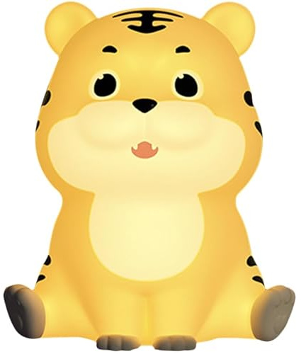 Silikon Nachtlampe Usb Wiederaufladbar Dimmbar Tigerlicht FüR Kinderzimmer Mit Touch Sensor Perfekte Dekoration FüR Schlafzimmer Und Wohnzimmer