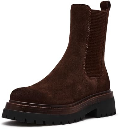 Steve Madden Women's Blitzen Boot, Brown Suede, 7.5