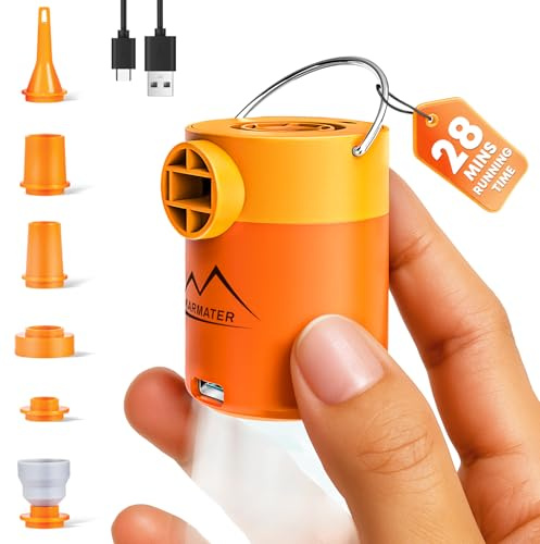 Pompe à air gonflable portable pour piscine – 5 kPa – Mini pompe électrique de gonflage sous vide pour matelas gonflables – Petite pompe à flotteur – Petites pompes rechargeables pour sacs de