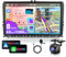 6G&128G VECHTEL 9 Radio de Coche para VW Golf 5 6 Polo Passat Skoda Touran Tiguan Seat con Carplay Android Auto,Android 15,8 núcleos,1280*720,Bluetooth,DSP radio RDS/FM,GPS Wi-Fi,cámara de visión AHD