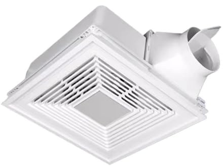 cfycfy987 Ventilation Fan Kitchen Grease Extractor Fan Bathroom 60W Powerful Exhaust Fan Integrated Ceiling Mute Ventilation Fan 30 * 30cm Bathroom Fan Extractor