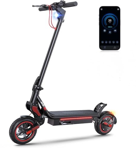 HeyScooter W8 500W Monopattino Elettrico Fuoristrada Con Frecce, 14Ah Batteria, Quattro velocità 6/10/15/25km/h, 45 Km Autonomia, 2 Sistemi Di Frenata, Controllo App,Pieghevole, Carico 120Kg