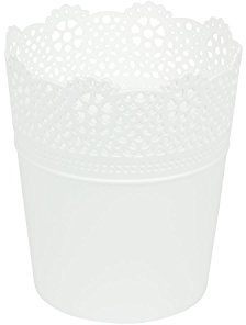 Pot de Fleurs 13,5 x 15,5 cm, Blanc