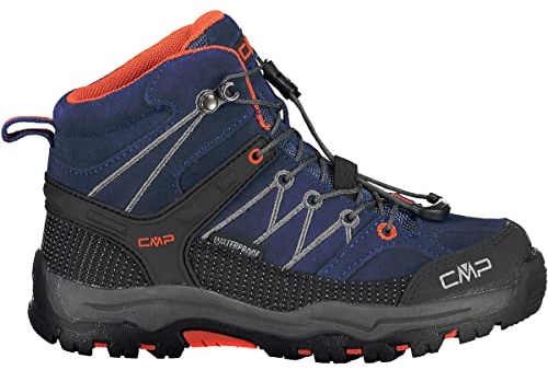 CMP Rigel Mid, Trekking- & Wanderstiefel, Blau (Marine-Tango 05MD), 34 EU (2 UK)