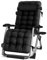 DQCHAIR Übergroßer Garten, Der for Schwere Leute Stützt, Patio-Klappstühle Mit Becherhaltern, Tragbarer Sonnenliege-Nullgravity-Stuhl, Unterstützung 200kg (Color : with Black mat)
