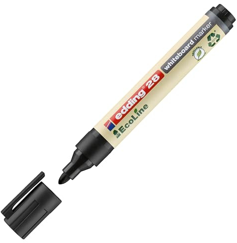Marker 28 EcoLine - schwarz - für Whiteboards - Spitze 1,5 bis 3,0 mm - Edding