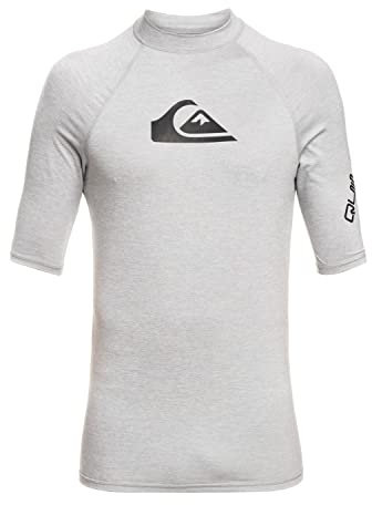 Quiksilver All Time - Kurzärmliger Rashguard mit UPF 50 für Männer Grau