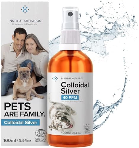 Kolloidales Silberspray von höchster Qualität für Haustiere, Silberspray für Tiere (Hund, Katz, Pferd) Vielseitiges gesundheitsprodukte | 100ml Wundspray und Mittel Gegen Juckreiz (milben)