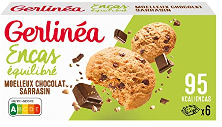 Gerlinéa - Möelleux Chocolat Sarrasin - Encas Équilibré - Riche en Fibres & Source de Protéines - 138g