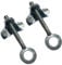 cyclingcolors 2x Fahrrad kettenspanner M6x65mm stahl mit muttern Øachsen 11.3mm BMX fixie