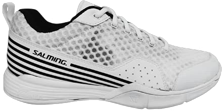 Salming Viper SL Indoor/Court/Squash/Badminton Schuh Damen - Weiß/Schwarz, weiß/schwarz, 38 EU