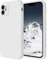 Cordking Entworfen für iPhone 11 Hülle, Silikon [Gerade Kanten] & [Kameraschutz] Verbesserte Handyhülle mit weichem, kratzfestem Mikrofaserfutter, 6,1 Zoll, Weiß