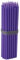 NKlaus - 50x Stabkerzen violett Tropffrei Rußfrei dünn L 16cm Premium Paraffinwachs 36113