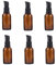 Lot de 6 flacons vides en verre ambré de 30 ml pour lotion, crème, fond de teint, pour voyage, voyage d'affaires