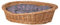 e-wicker24 Hundekorb aus Weide in Naturfarbe Tierkorb aus Korbgeflecht Katzenkorb Tierbett mit Kissen Hundebett Katzenbett (80x60 H26, Grau)
