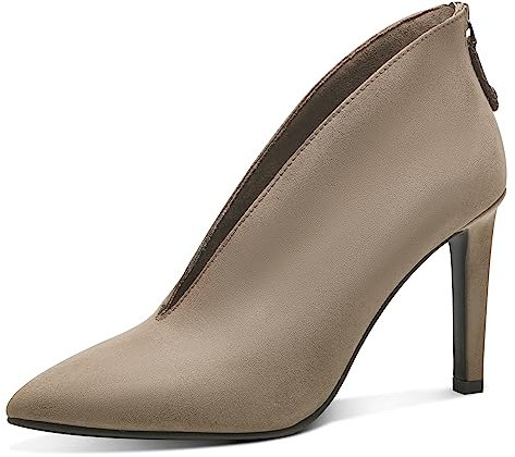 MARCO TOZZI Damen Pumps Elegant V-Ausschnitt, Braun (Stone), 39