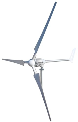 Wind Turbine Generator ISTABREEZE i-1000 Watt 48 Volt Windkraftanlage - Flügel in weiß Windgenerator (1000 Watt 48 Volt)