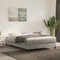 INLIFE Boxspringbett Hellgrau 140x200 cm Samt,Grau,24KG,3120772