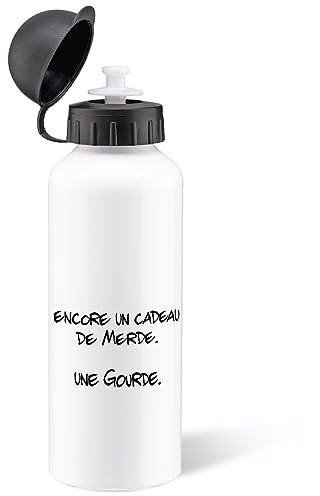 Luigi Collection Gourde 500ml Bouteille d’Eau Aluminium Réutilisable Ecologique avec Tétine. Idée Cadeau Original Humour Homme Femme Ami Collègue Copain Sport Voyage Gym Bureau Anniversaire Noël