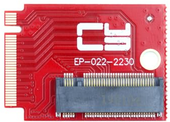 cablecc M-Key NVME-Verlängerung SSD auf NGFF 22 x 80 mm, Upgrade-Adapter, kompatibel mit ROG Ally Gaming