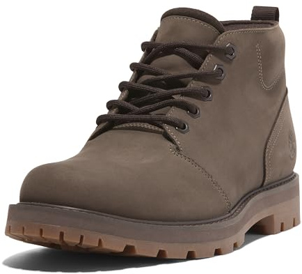 Timberland Britton Road Mid Herren-Stiefel, Schnürschuh, wasserdicht, modisch, Mittelbraunes Nubuk, 12