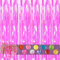3pcs Tinsel Curtain Holographic Hot Pink Glitter Foil Door Curtain Party Backdrop,3.2x6.5ft Iridescent Foil Fringe Curtain Streamer Shimmer Curtains Backdrop Decoration for Girls Birthday Party