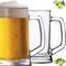PLATINUX Lot de 2 chopes à bière avec anse - 0,5 l - En verre