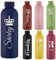 Gourde Personnalisée de 500 ml Bouteille d'Eau Gravée Avec Nom Logo, Gourde Isotherme Personnalisable Pour l'École Le Bureau Et Le Sport