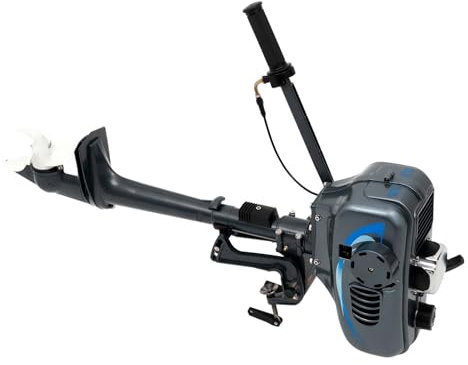 2.5KW 3.5HP Außenbordmotoren elektromotor boot 2-Takt Schlauchboot mit ElektromotorAußenborder Für Beiboote Schlauchboote Fischerboote Segelboote usw. mit Einer Heckhöhe von 16,53 Zoll oder Weniger