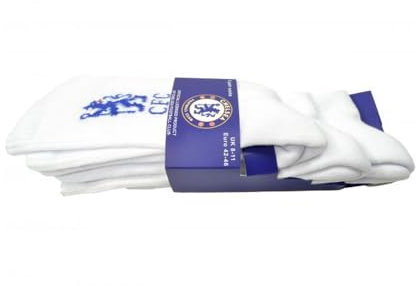 Chelsea FC Sportsocken für Erwachsene, weiß / blau, 42-45
