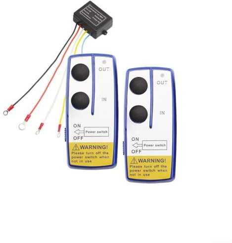 Kit di telecomando per verricello senza fili, 12 V 24 V, con telecomando elettrico, per camion, ATV, SUV