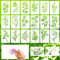 20 Stk Schablonen Textilgestaltung, Pflanzen und Blumen Schablonen zum Malen, wiederverwendbar Malerei Schablonen Vorlagen, Schablonen Wandgestaltung für DIY Scrapbooking Holz Wand Deko, 15x7,5 cm