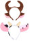 Beaupretty 2 Stück Hornohren Stirnband Stierhörner Stirnband Kuh Stirnband Plüschtiere Ohren Kopfbedeckung Für Weihnachten Urlaub Kostüm