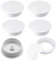 6PCS Desk Grommet, 60mm(2.4inch) White Desk Cable Grommet Cord Computer Wire Hole Cover, Cable Hole Cover Tidy Wire Hole Cover Wire Organizers Cable Grommets for Office Table Surface Port Hole Covers