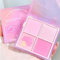 Blushers for Cheeks,4 Colors Matte Shimmer Blush Palette,Rose Blush Powder Long-Lasting,Coral Pink Face Blush & glitter highlighter Make Up for Women Create Natural Look