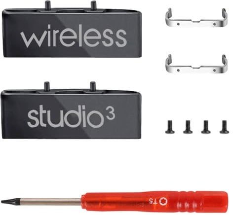 Studio 3 Replacement Hinge as Same as OEM A1914 Replacement Parts Repair Kit Durable Accessories Compatible with Beats by Dre Studio3 (A1914) and Studio Pro (A2924) Wireless Headphones (Black)