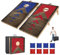 NZQXJXZ 90 x 60 cm Faltbar Cornhole Spiel Outdoor,2-in-1 Cornhole Säckchen mit 8 Bohnensäcke & Tragetasche für Hinterhof, Rasen, Strand Camping Outdoor Spiel Set